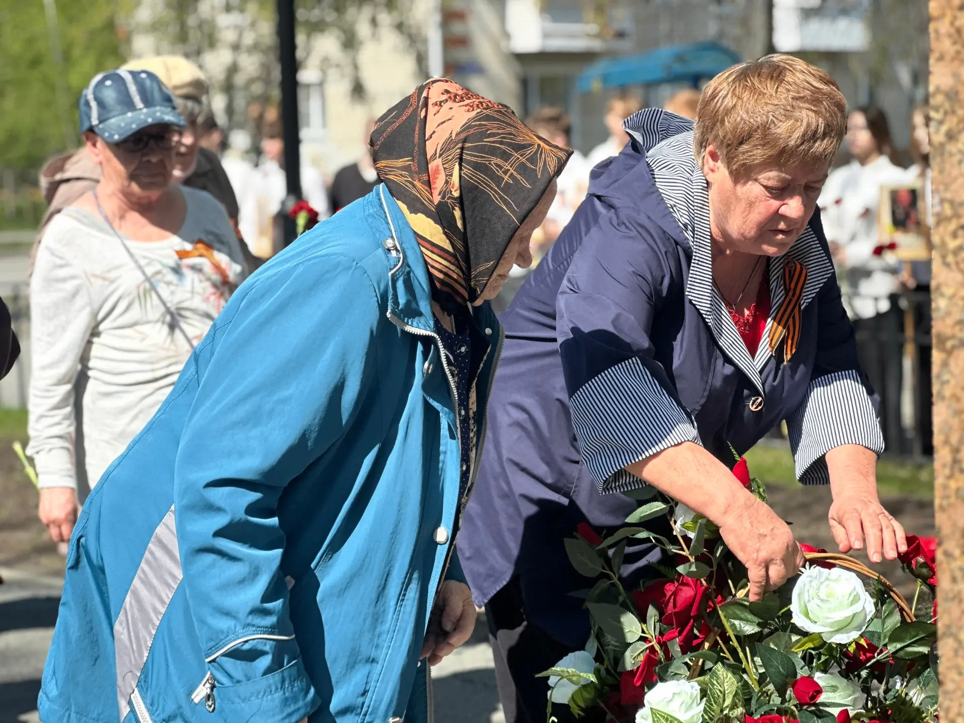 В преддверии великого Дня Победы ученики 9‑х классов приняли активное участие в памятном мероприятии