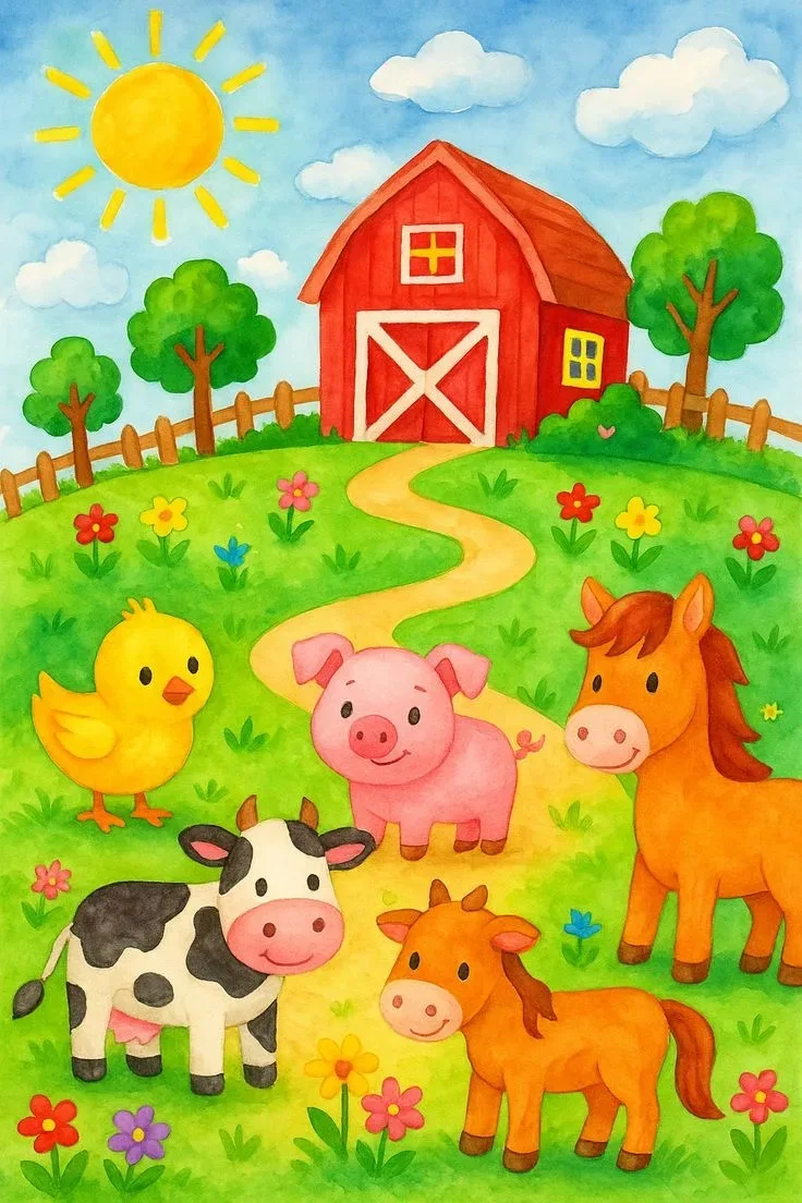 🌾🐄 Приглашаем малышей на занятие «Ферма»! 🐷🐔