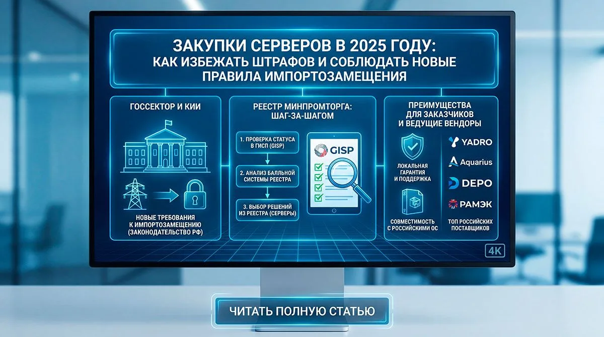 🚀 Как закупались серверы в 2026 году чтоб не нарваться на штрафы? Спойлер: без реестра Минпромторга