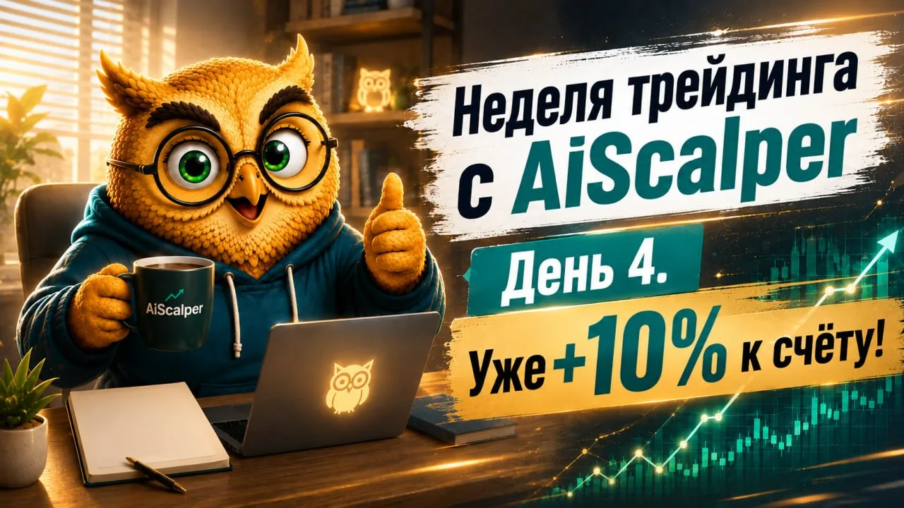 📊 +10% к депозиту за четыре дня — и ни одной геройской сделки.