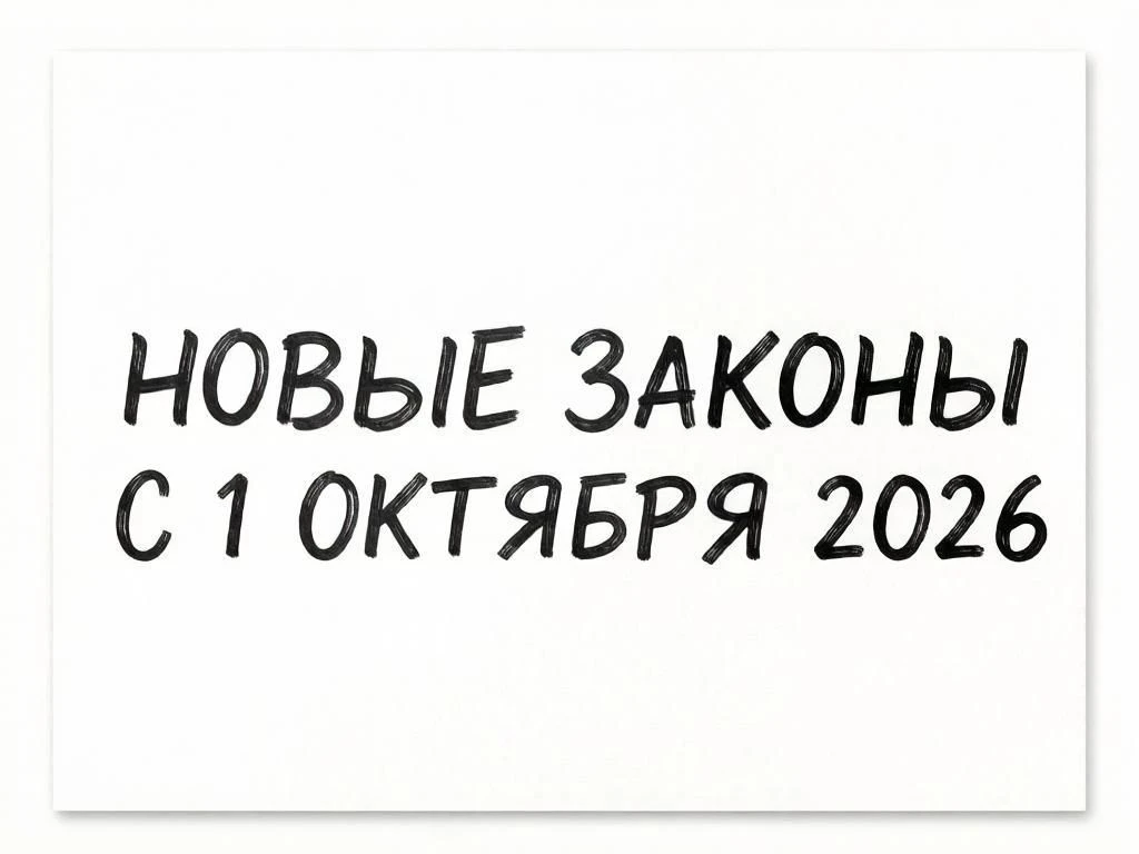 📆 Что меняется в России с 1 октября 2026 года