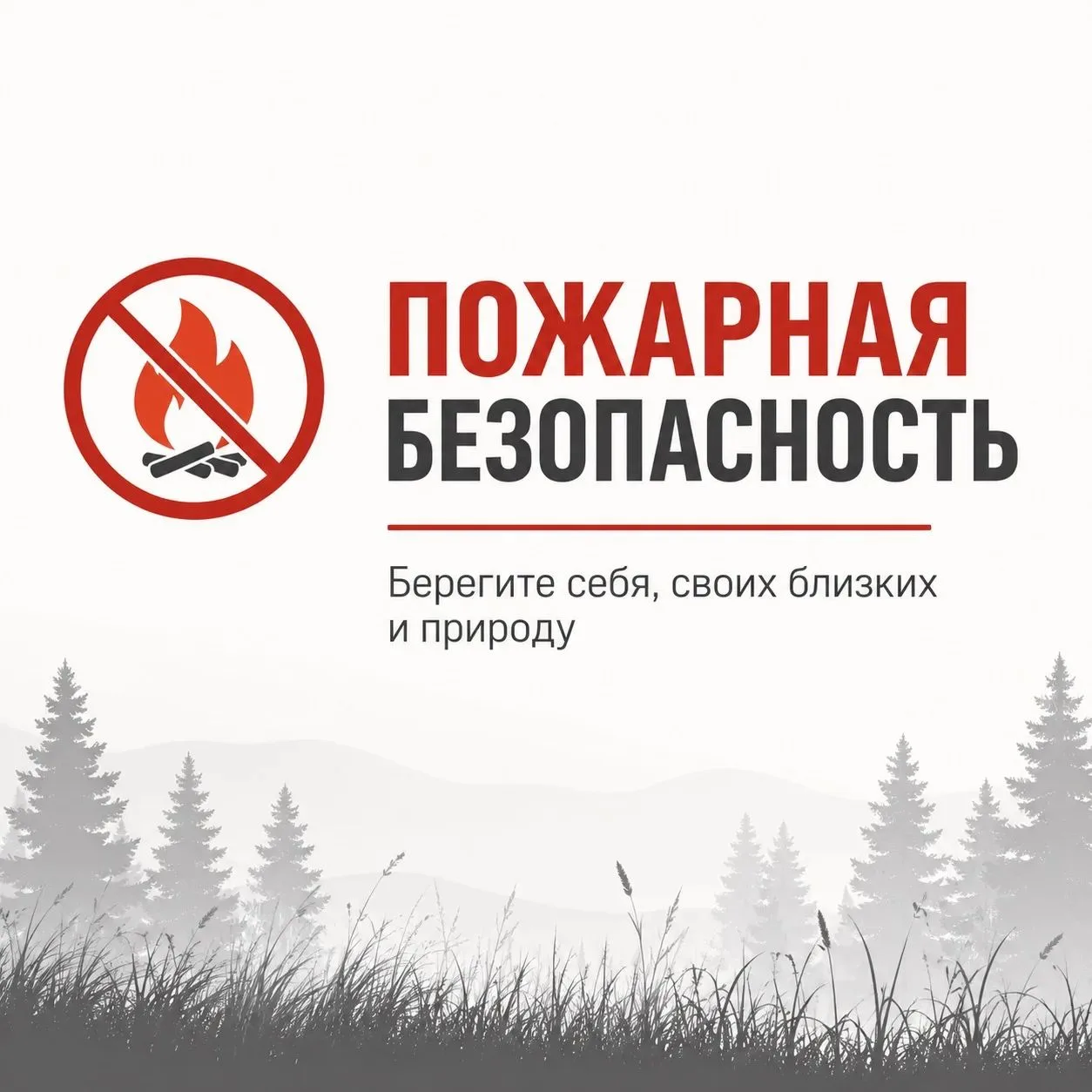 🔥 Памятка по пожарной безопасности в пожароопасный период