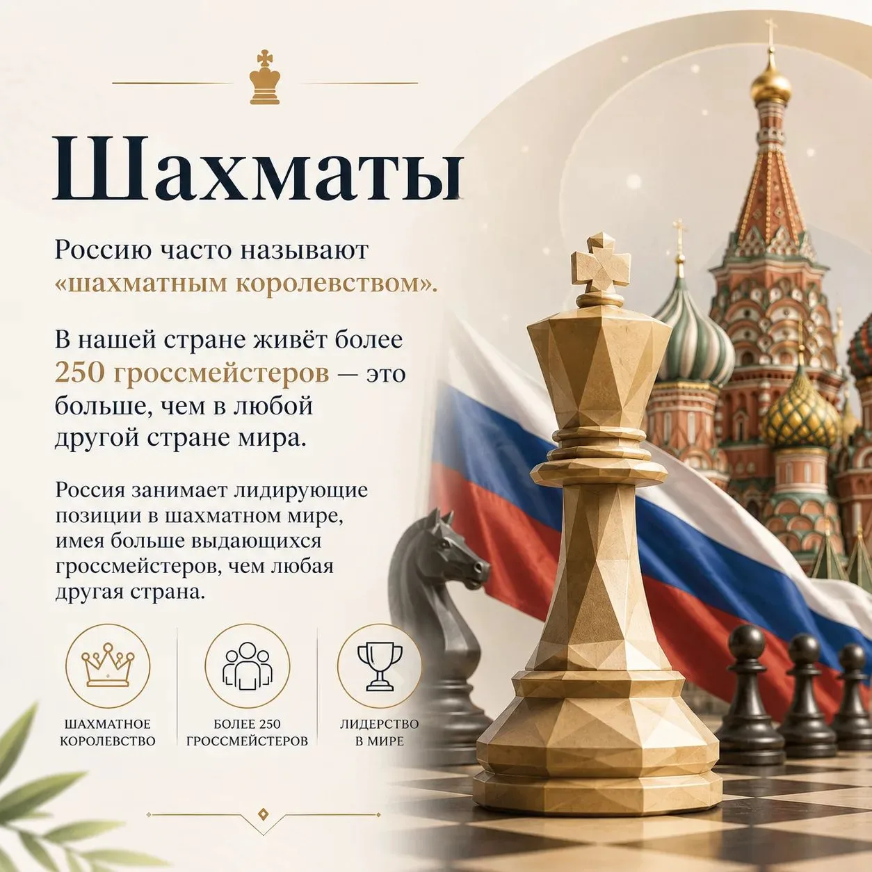 Стратегия, интеллект и миллионы комбинаций — сегодня весь мир объединяет одна великая игра! ♟️✨

20 
