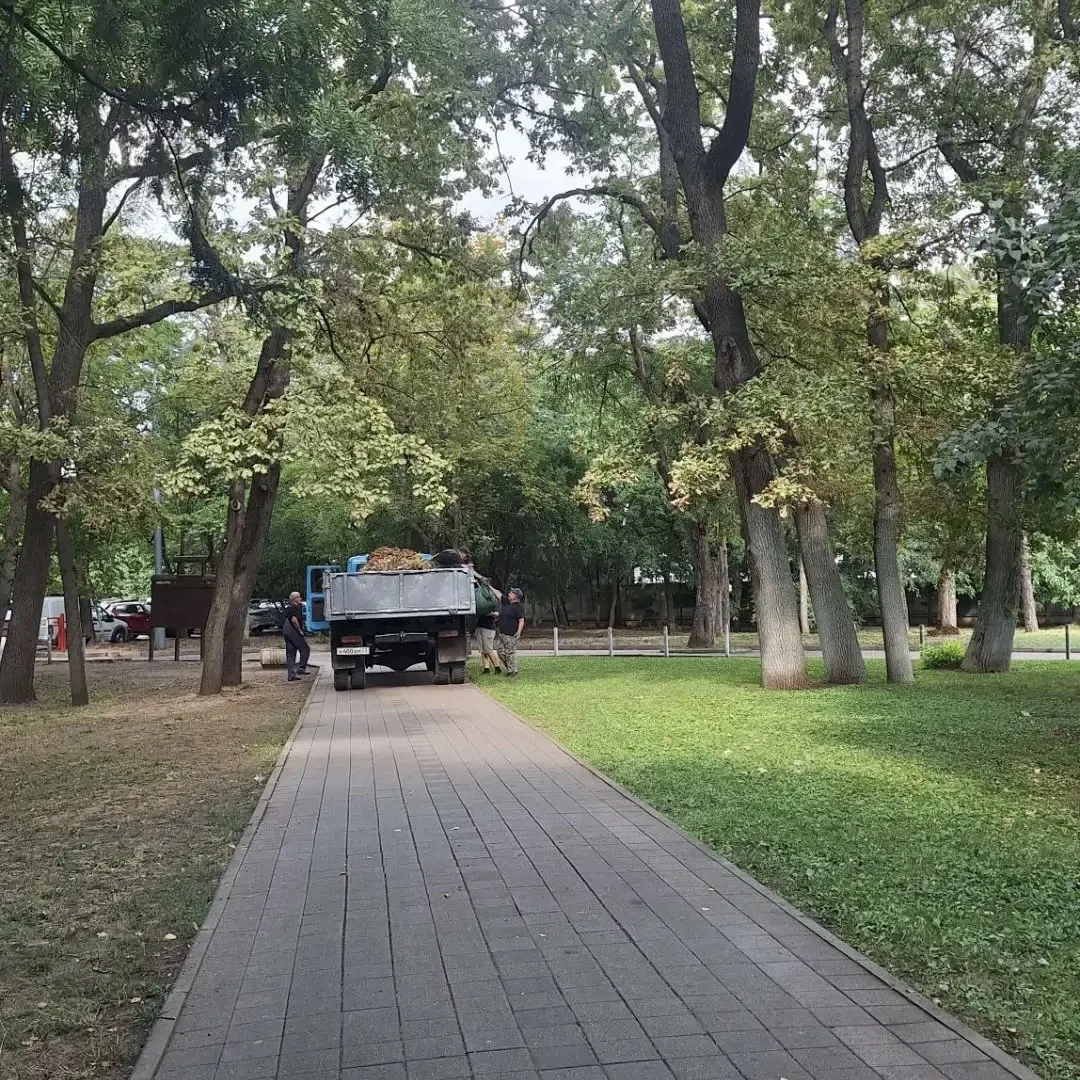 Осень только началась, а наши специалисты уже вооружились метлами и граблями🍁