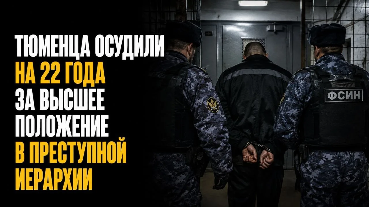 ТЮМЕНЦА ОСУДИЛИ НА 22 ГОДА ЗА ВЫСШЕЕ ПОЛОЖЕНИЕ В ПРЕСТУПНОЙ ИЕРАРХИИ