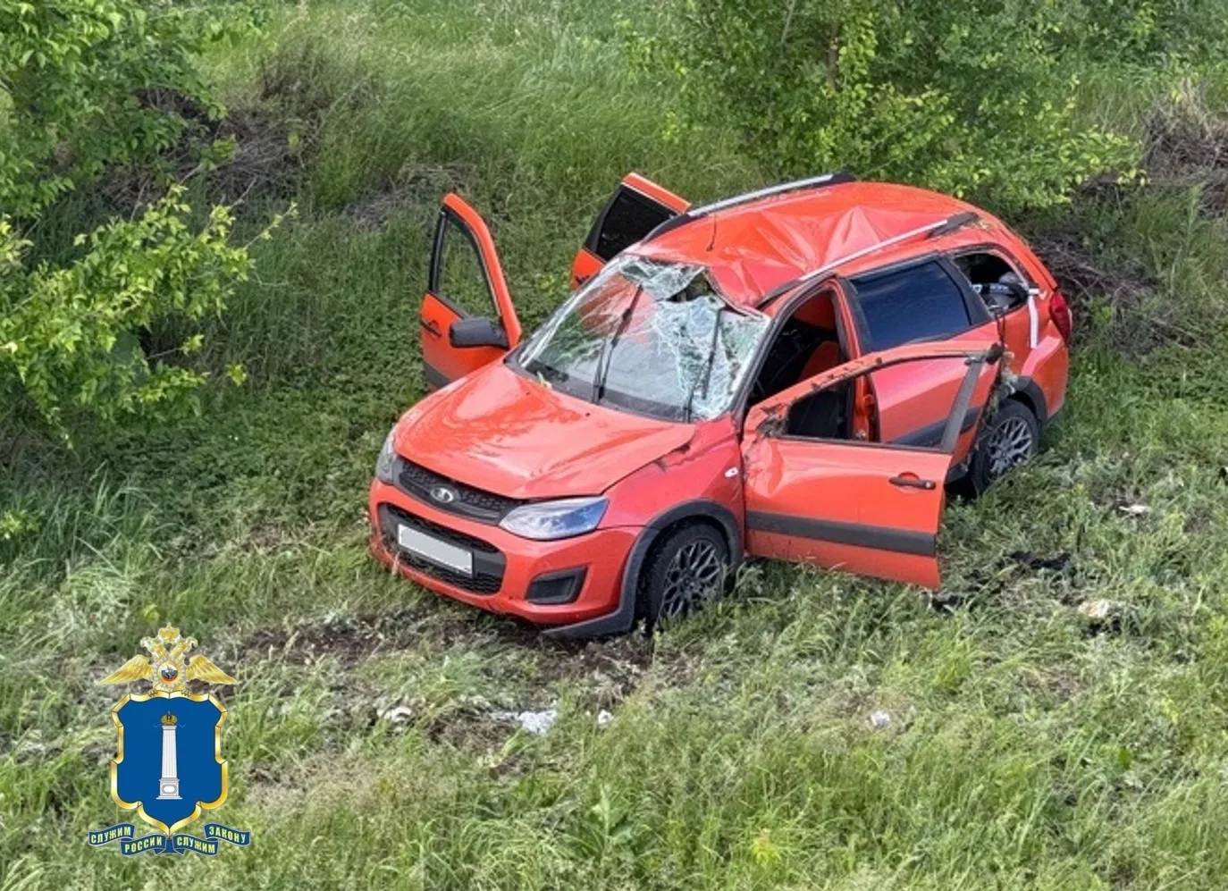В Новомалыклинском районе ДТП на «Калина» вылетела в кювет: один человек пострадал