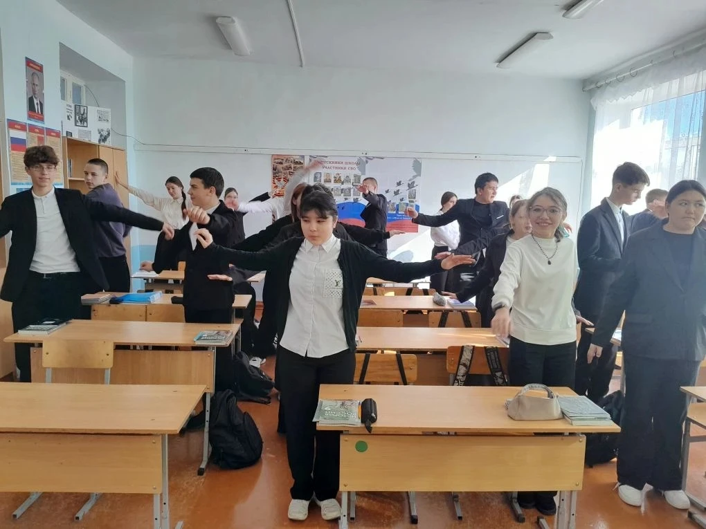 ✨ Всероссийская зарядка в нашей школе! ✨