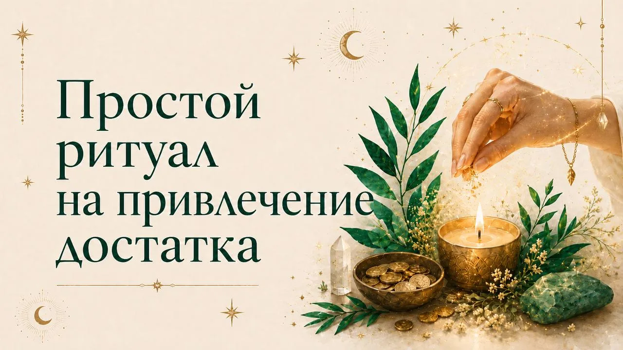 Простой ритуал на привлечение достатка