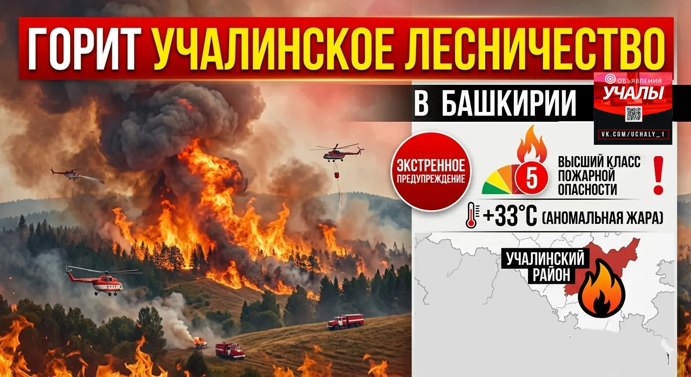 ‼Рубрика новости ‼:
😳 В связи с аномальной жарой в Башкортостане введены высокие классы пожарной оп