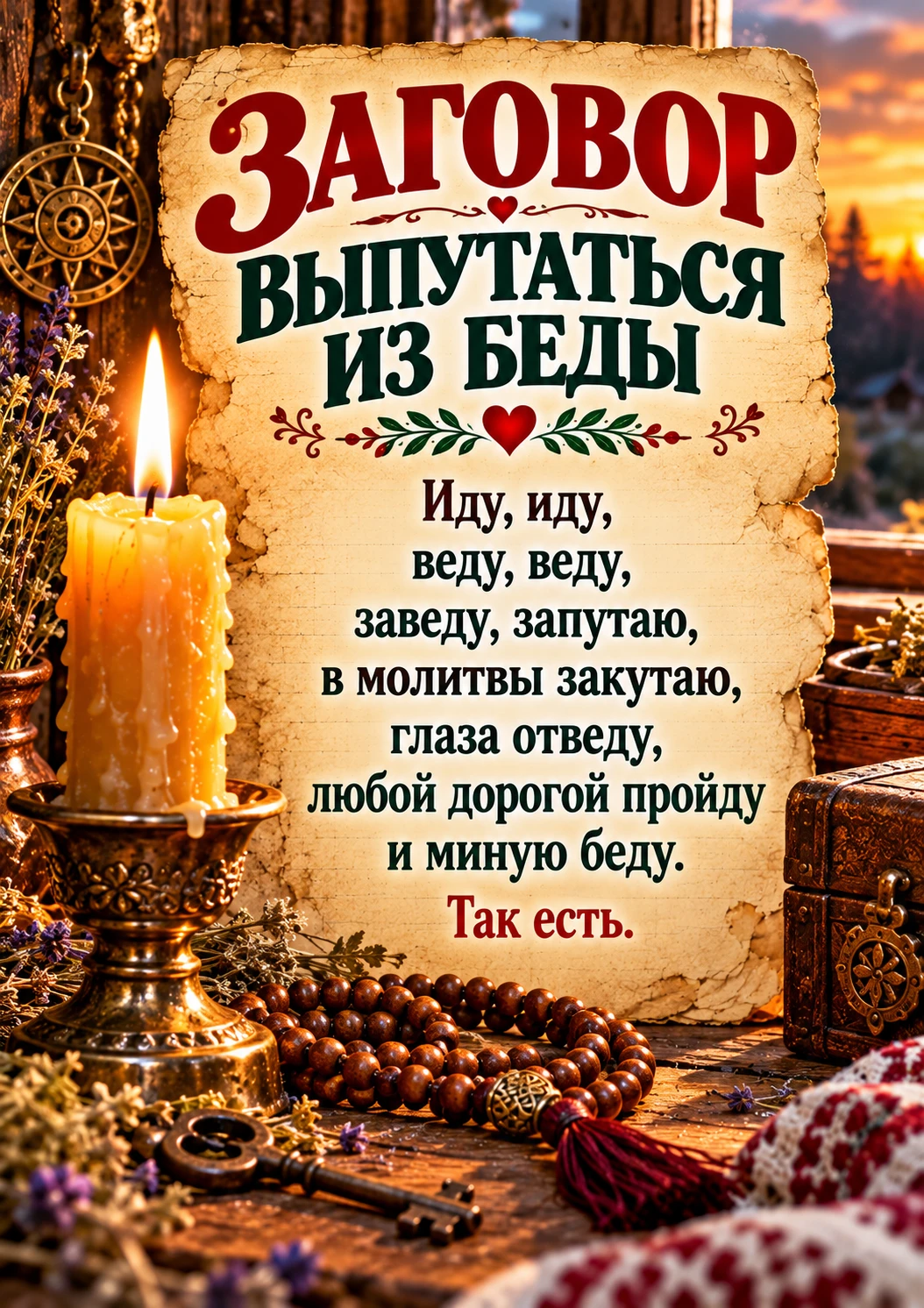 🕯 Зажгите свечу и сядьте рядом спокойно. Глядя на пламя, быстро произнесите слова с ка...