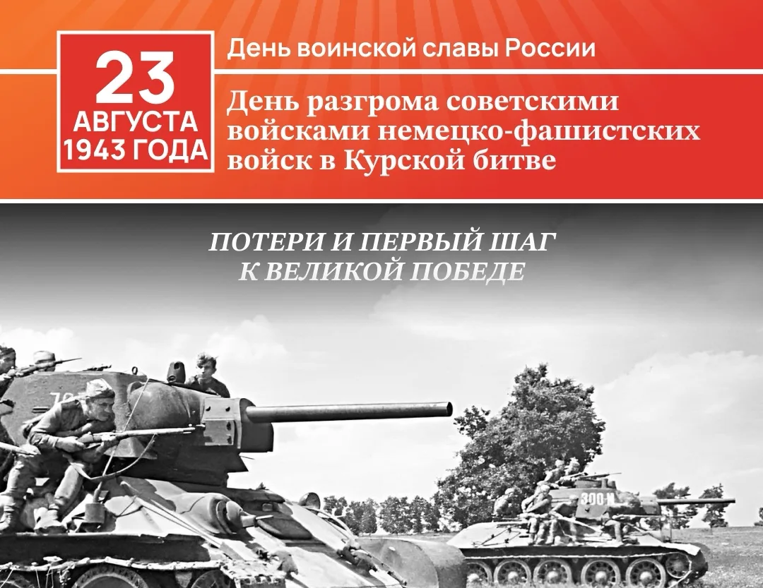 В день воинской славы - День разгрома советскими войсками немецко-фашистских войск в Ку...