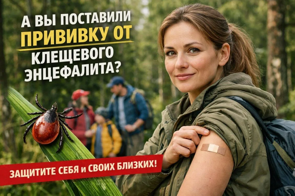 Самая надежная защита от заражения клещевым вирусным энцефалитом – ВАКЦИНАЦИЯ.