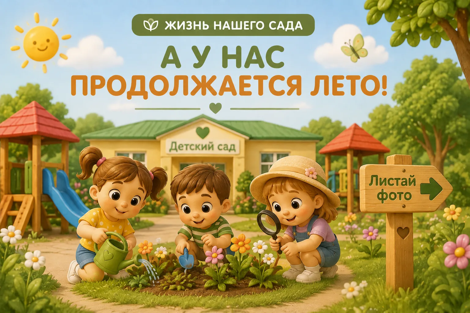 ☀️ ЖИЗНЬ НАШЕГО САДА | А у нас продолжается лето!