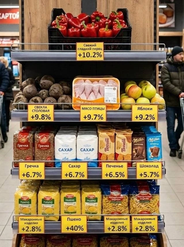 ⚡️Смоленскстат рассказал, какие продукты подорожали и подешевели