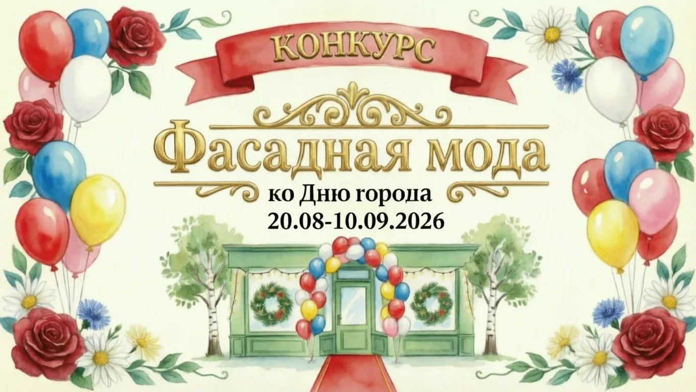 Продолжается приём заявок на участие в общегородском конкурсе «Фасадная мода» на лучшее...