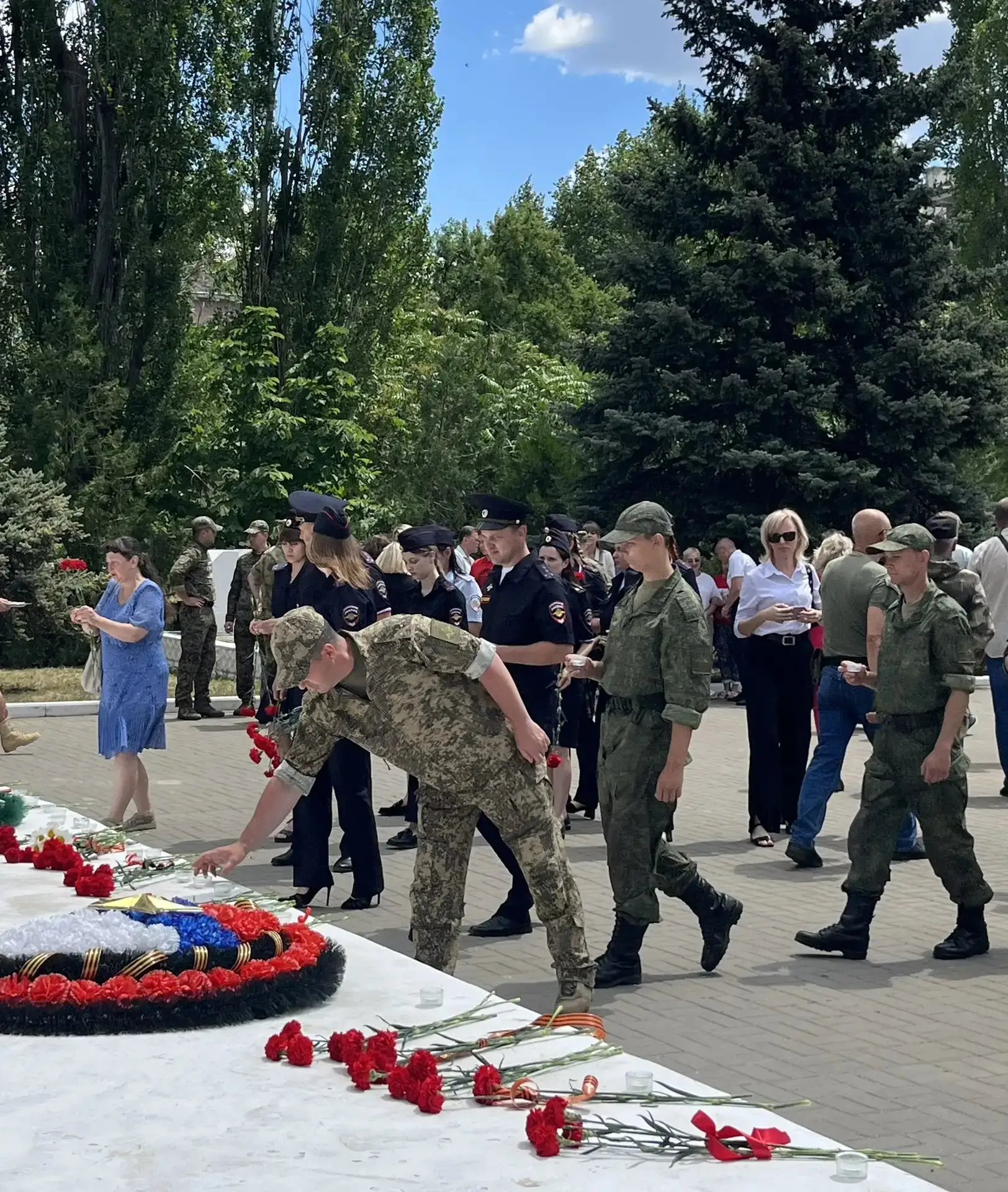 🔹 Сегодня на площади Труда у Мемориального комплекса Воинской Славы прошла акция «Свеч...