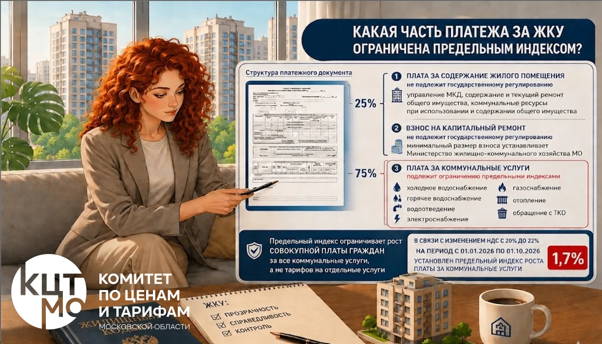 ☑️Какая часть платежа за ЖКУ ограничена предельным индексом
Согласно статьи 154 Жилищного кодекса Ро