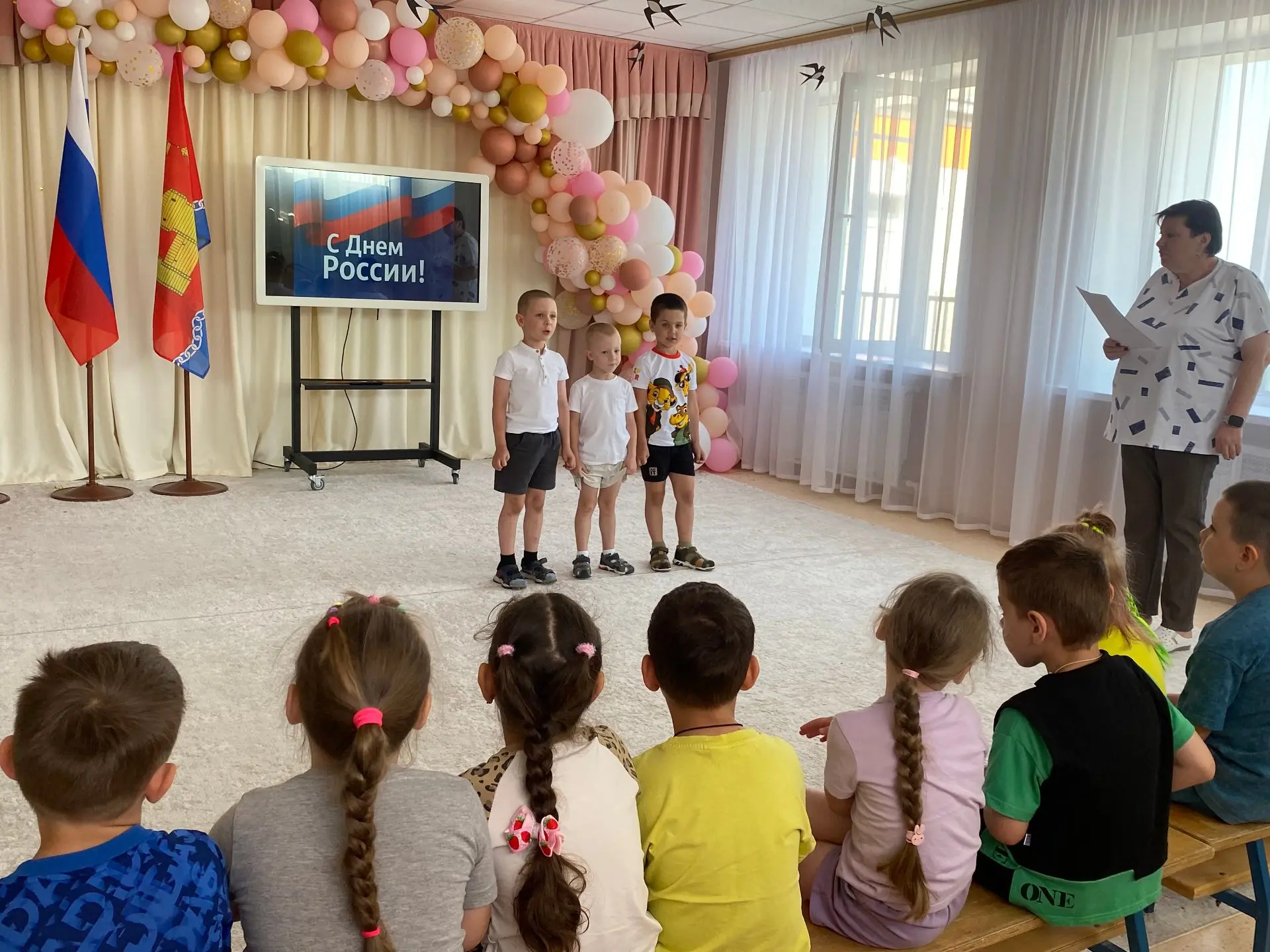 🤍💙❤️Сегодня в детском саду торжественно завершилась патриотическая неделя. Итоговым мероприятием с