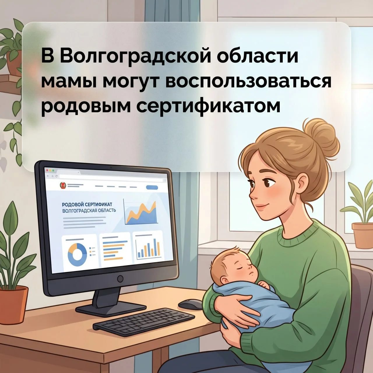 Главное — семья: в Волгоградской области мамы могут воспользоваться родовым сертификатом 🤱🏼

Он оф
