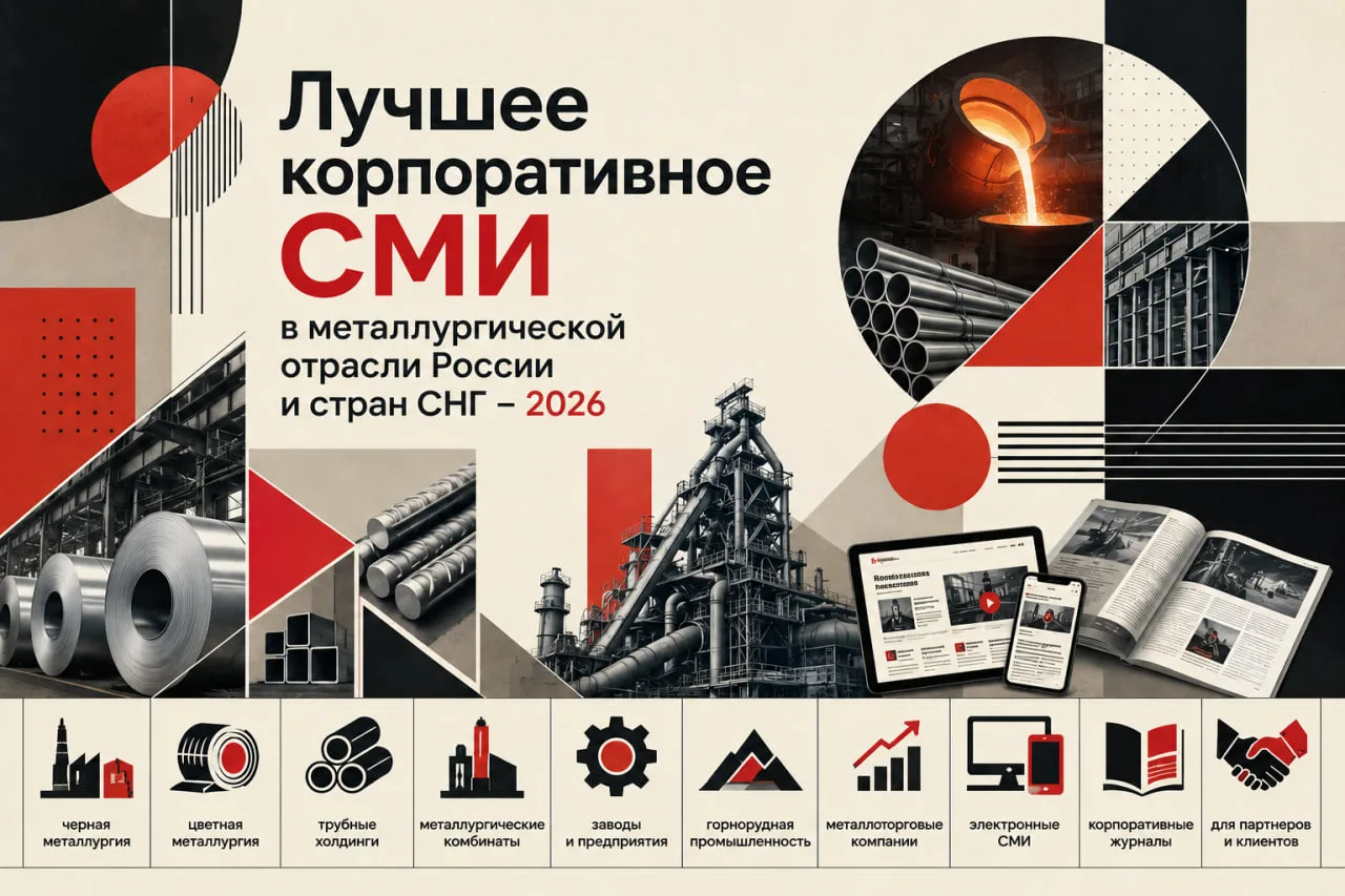 📌 Лучшее корпоративное СМИ в металлургической отрасли России и стран СНГ – 2026