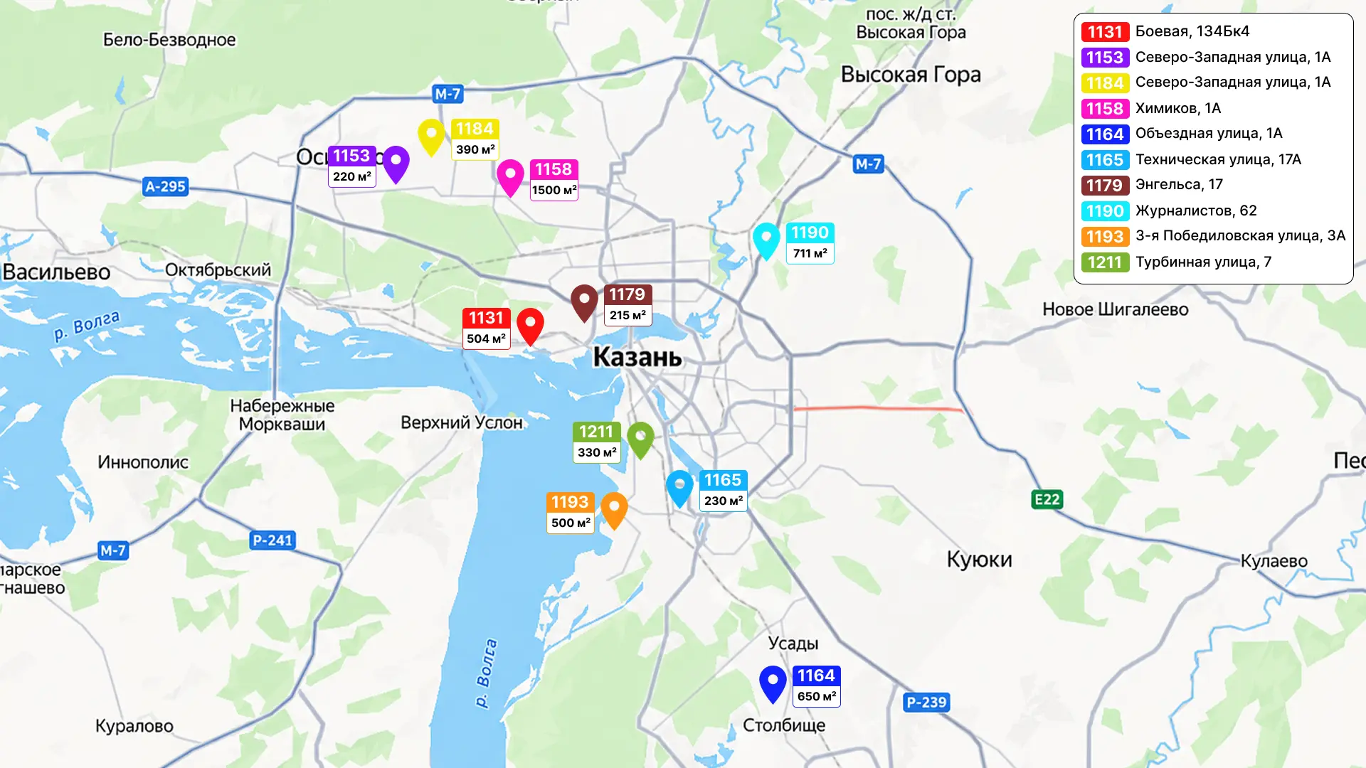 🚗 ПОМЕЩЕНИЯ ПОД АВТОБИЗНЕС В КАЗАНИ

Собрали для вас подборку помещений:

🔹 Лот 1131 - 504 м² - 75
