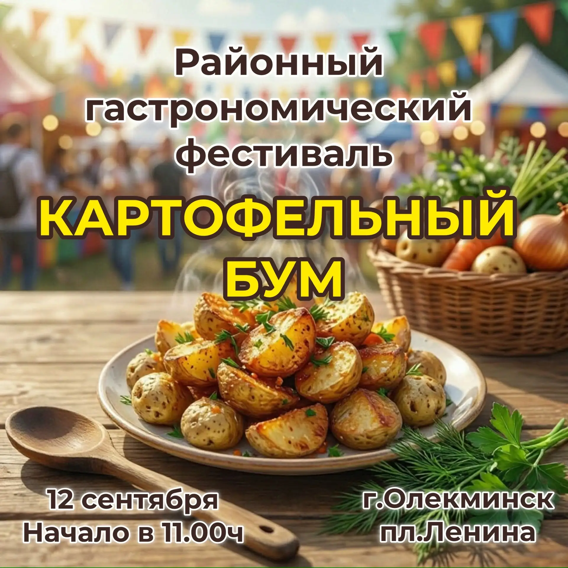 🥔 Гастрономический фестиваль «Картофельный бум» - праздник вкуса и традиций Олекминско...