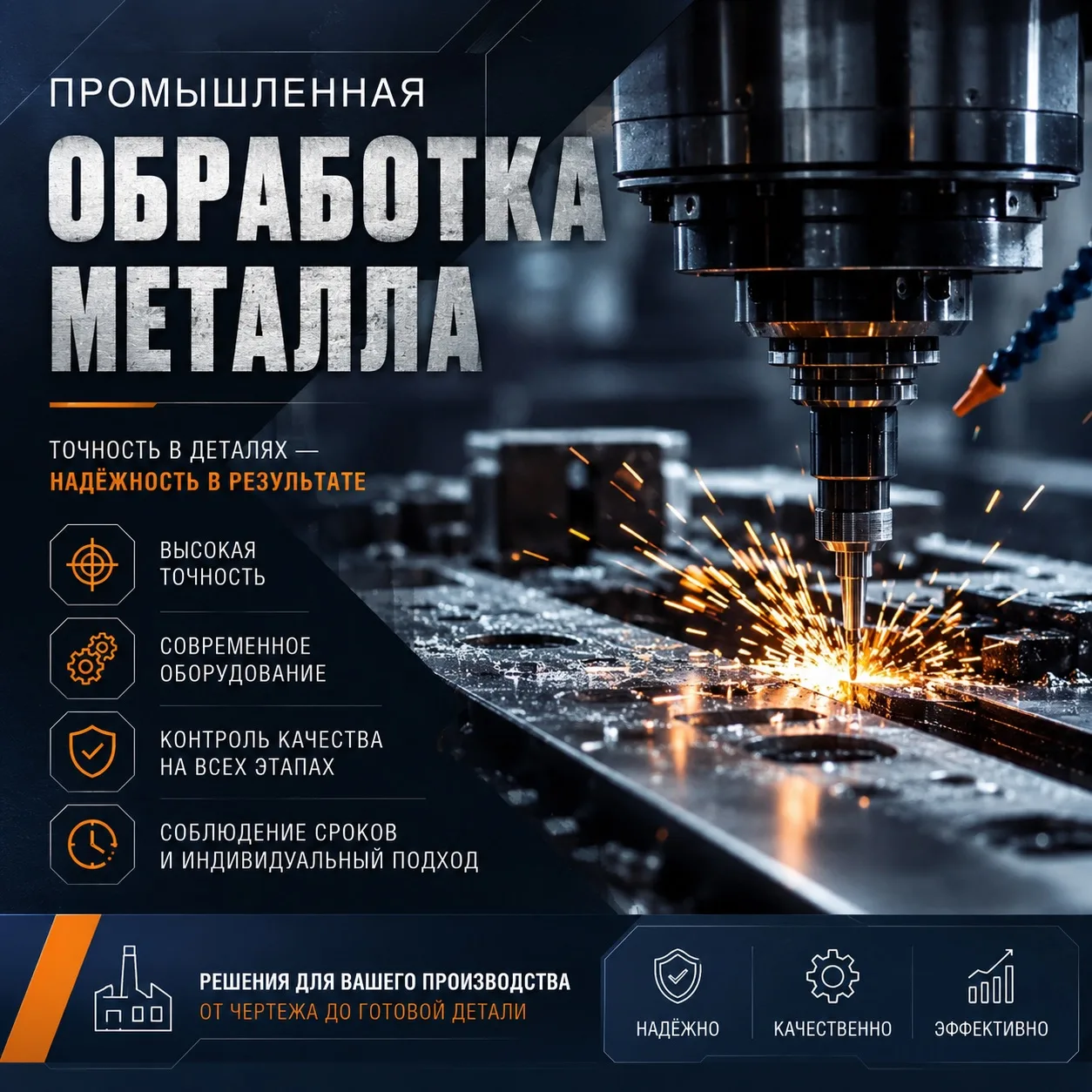 ⚙️ Промышленная обработка металла представляет собой комплекс работ, направленных на мо...