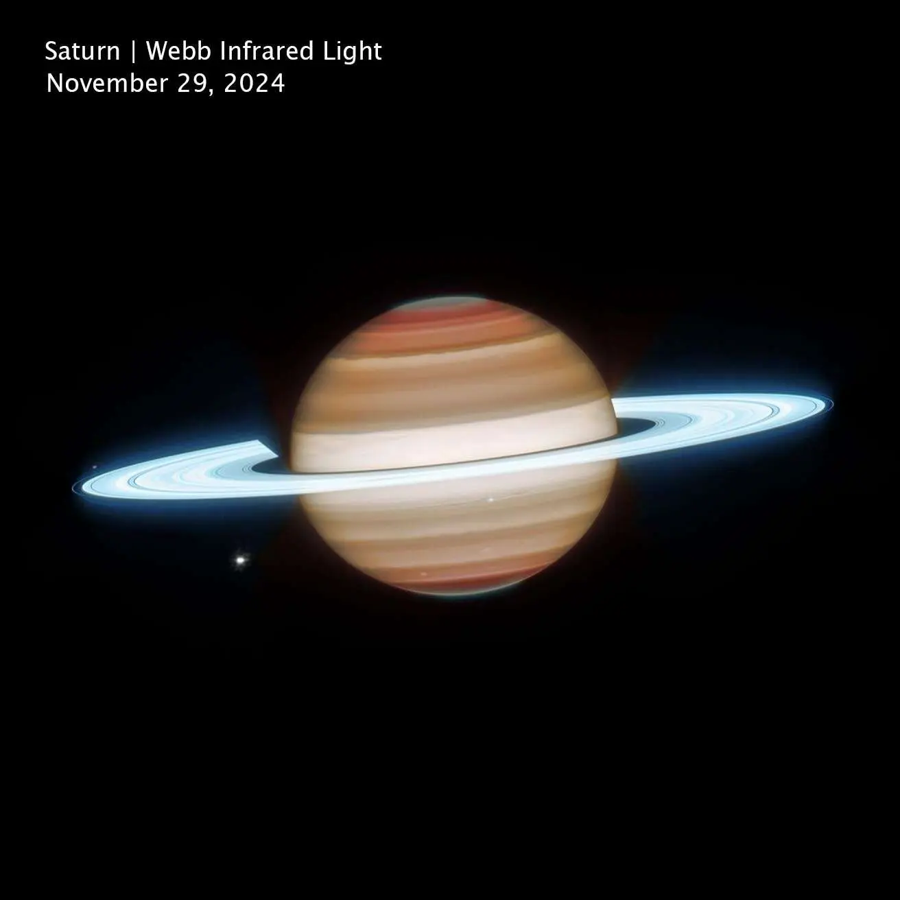 Сатурн: Взгляд в разных спектрах
Космические телескопы James Webb и Hubble объединили усилия для наб