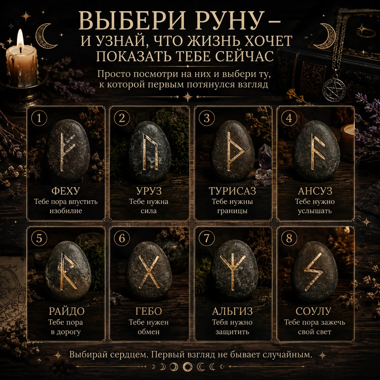 🔮 ВЫБЕРИ РУНУ — И УЗНАЙ, ЧТО ЖИЗНЬ ХОЧЕТ ПОКАЗАТЬ ТЕБЕ СЕЙЧАС