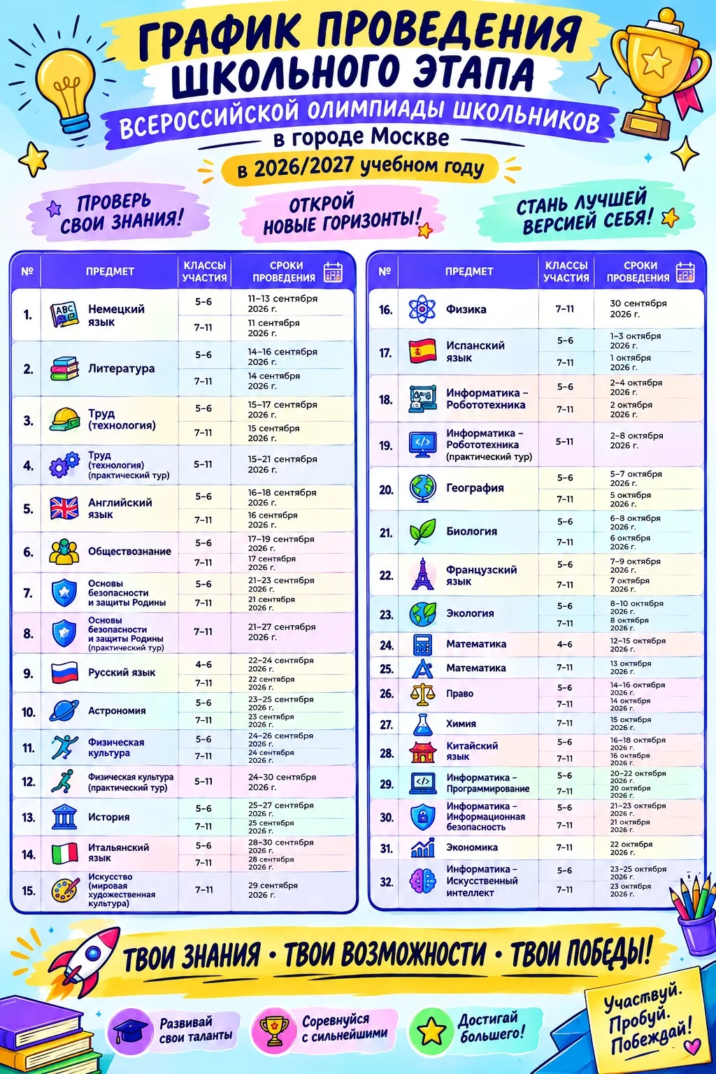 Твой предмет ждет тебя! 📚✨