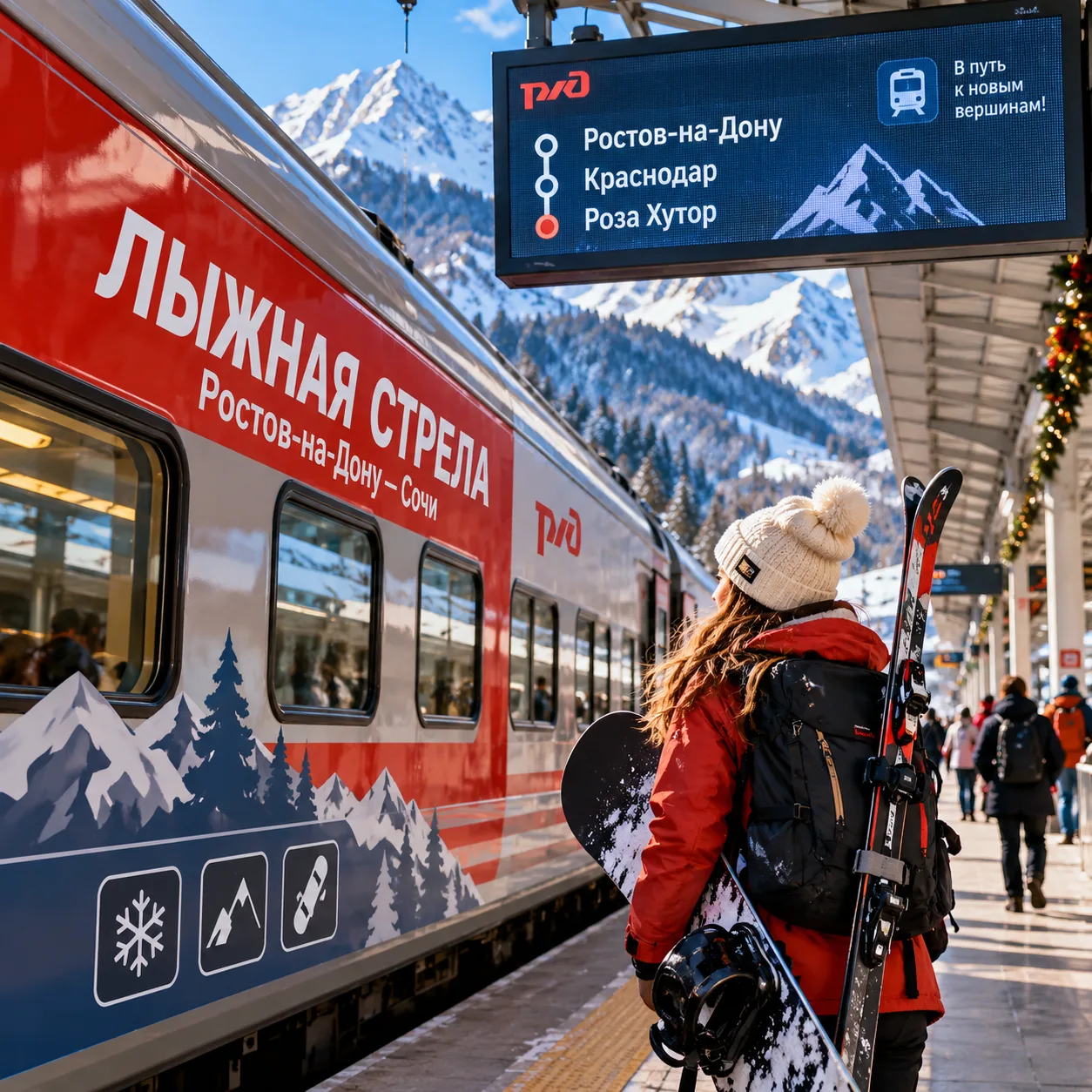 ⛷ На лыжи — прямо с поезда!