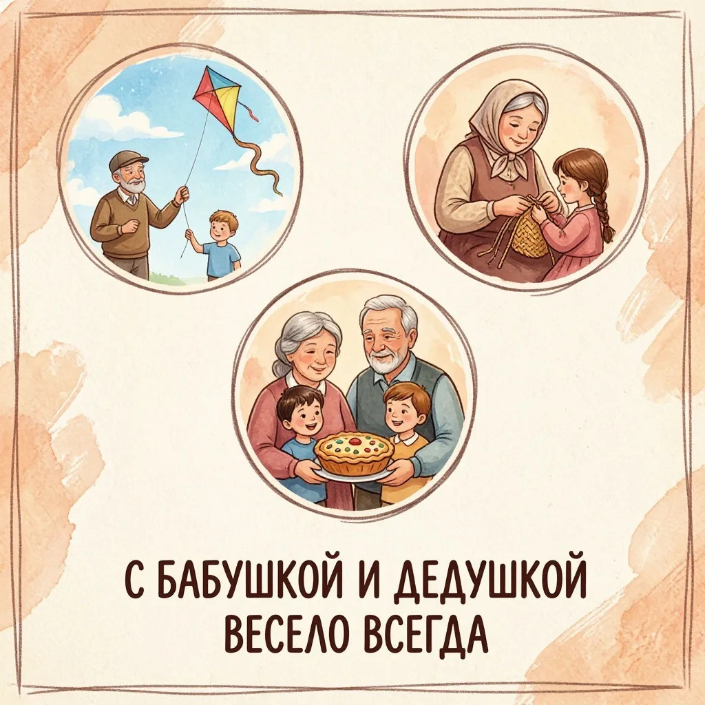 🎉 Приглашаем к участию в онлайн-марафоне «Вместе с бабушкой и дедушкой весело всегда»! 🎉