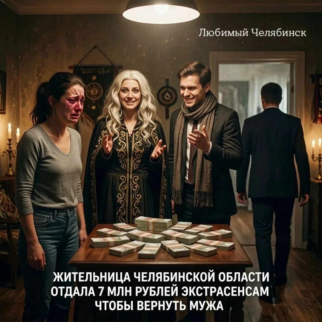 🔮 Челябинка отдала 7 млн рублей экстрасенсам, чтобы вернуть мужа
