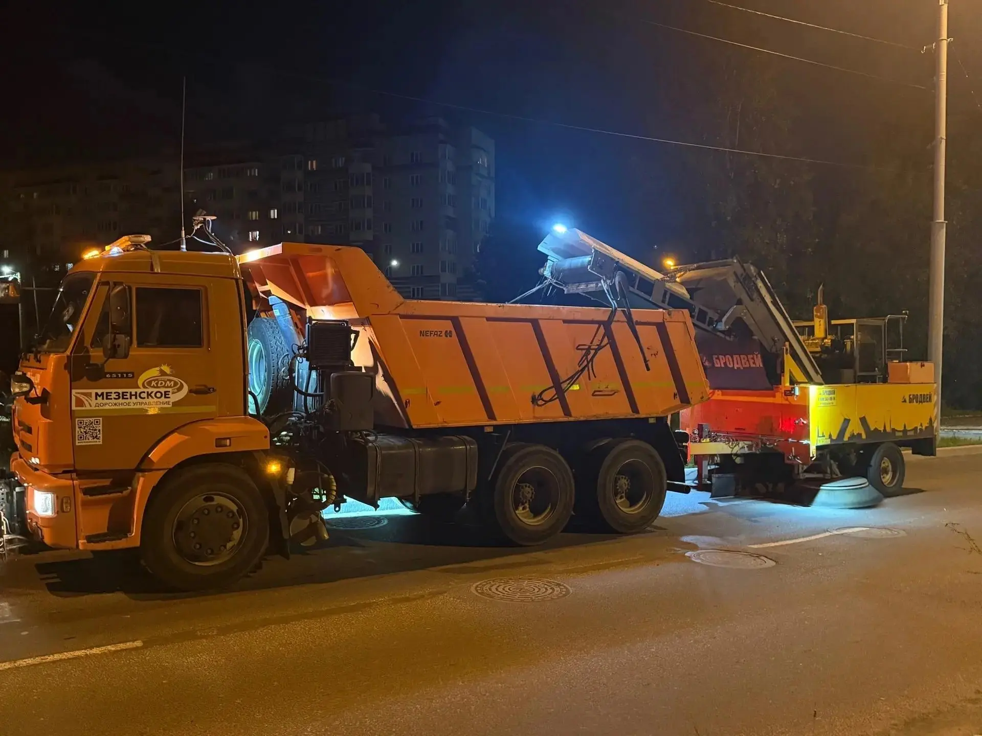 ❗️ Ночью работы по содержанию проводились на проспектах Обводном, Советских космонавтов...