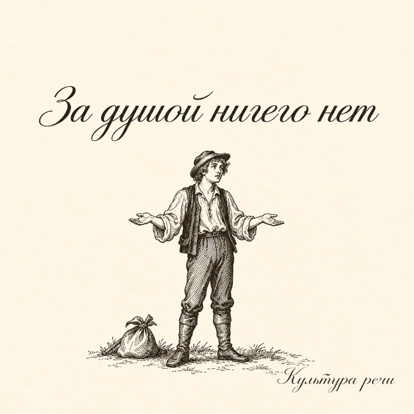 За душой ничего нет