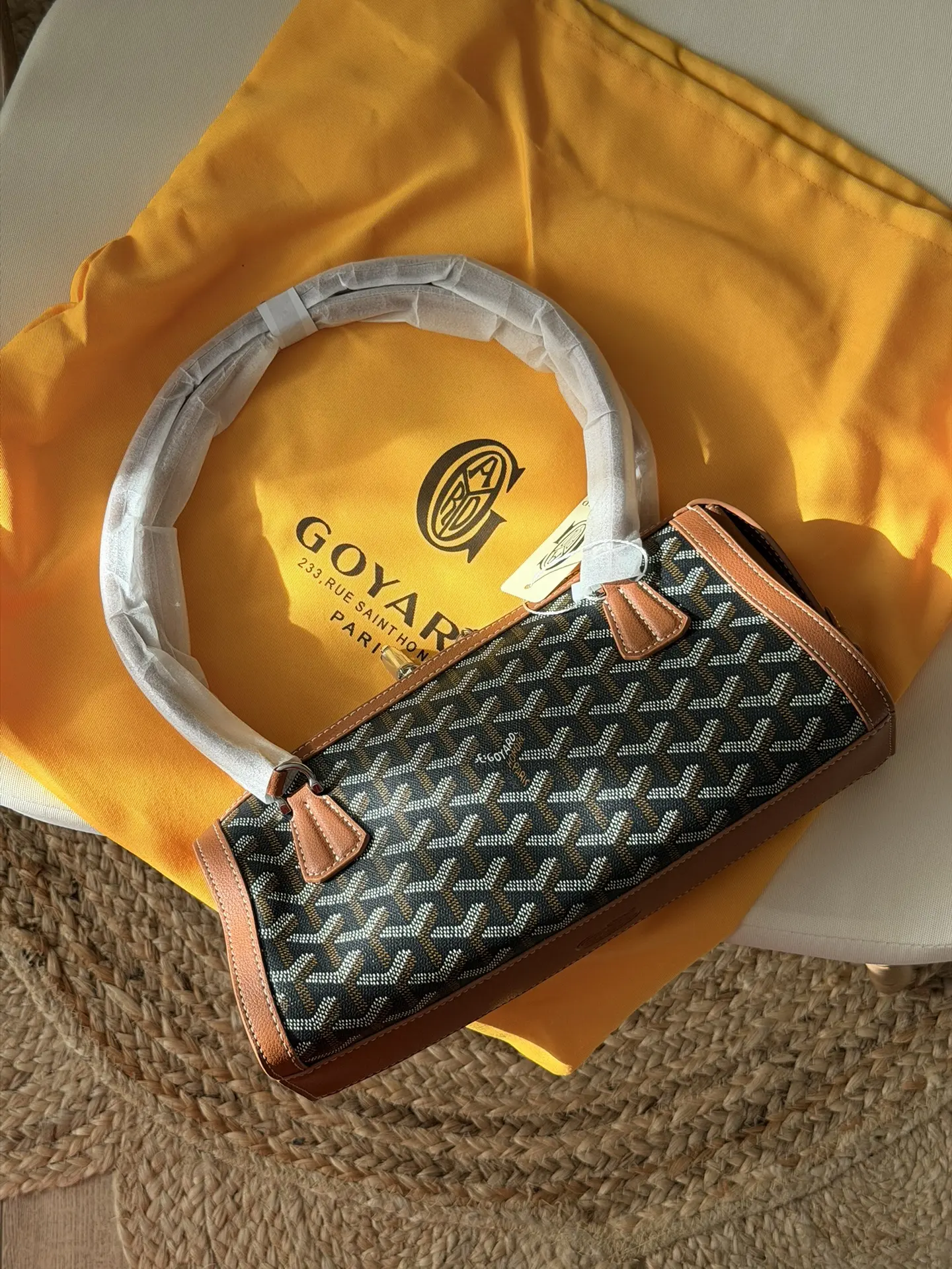 Сумка в стиле Goyard