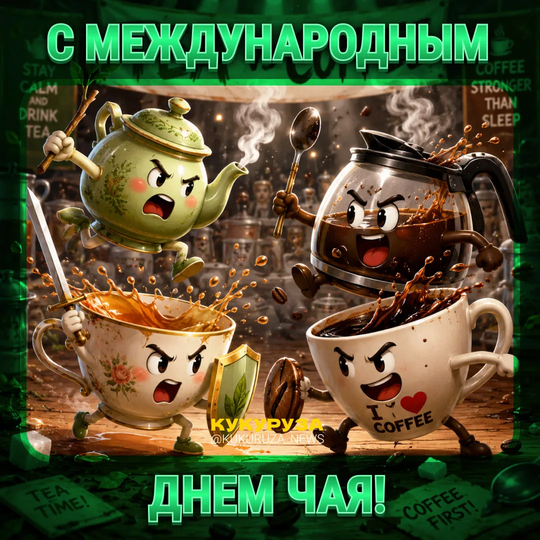 👍 — чай 🔥 — кофе  Что выбираете вы? Сегодня, кстати, отмечается Международный день чая. В комментах 