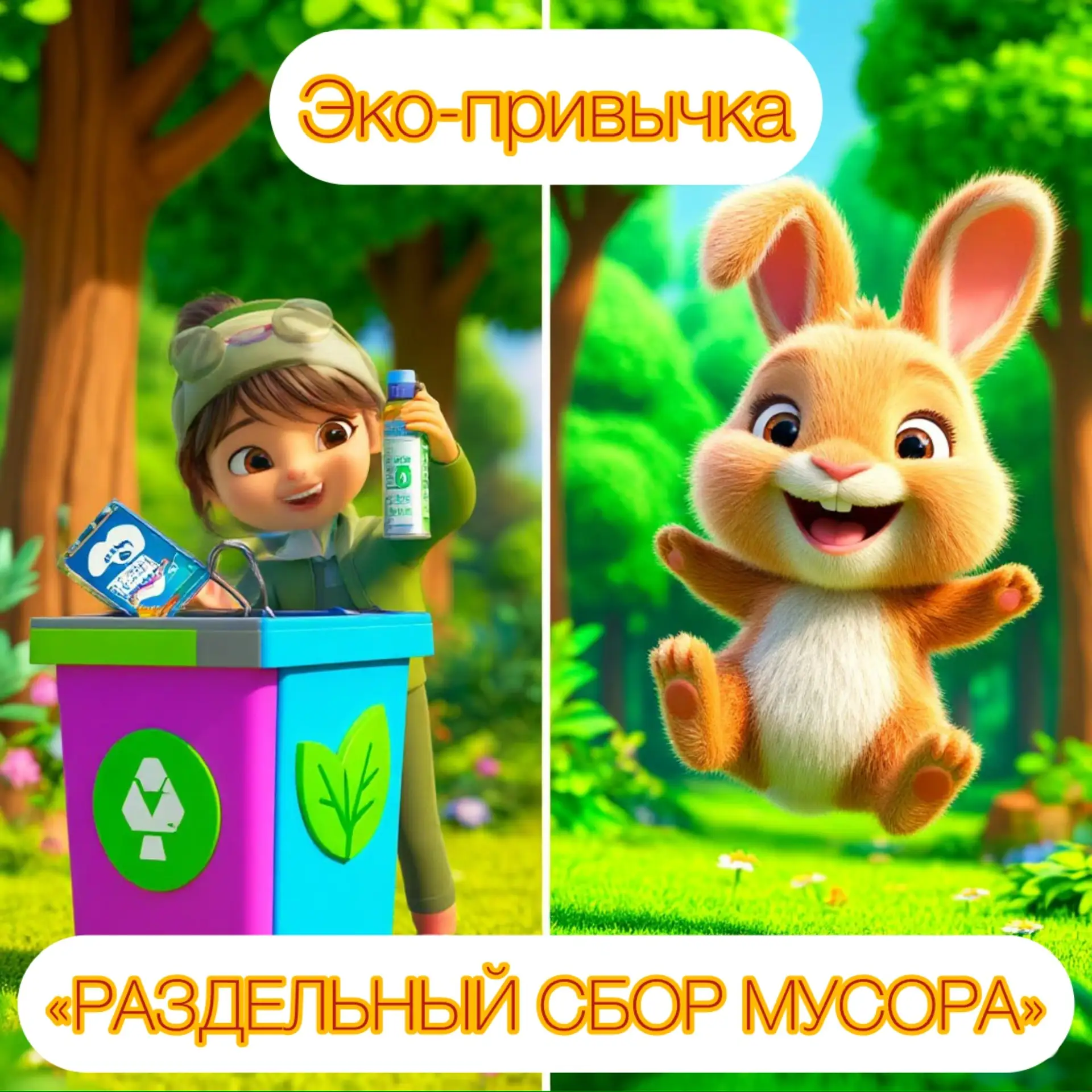 Еще одна эко-привычка «Собирать мусор раздельно!». Во многих странах мусор давно собира...
