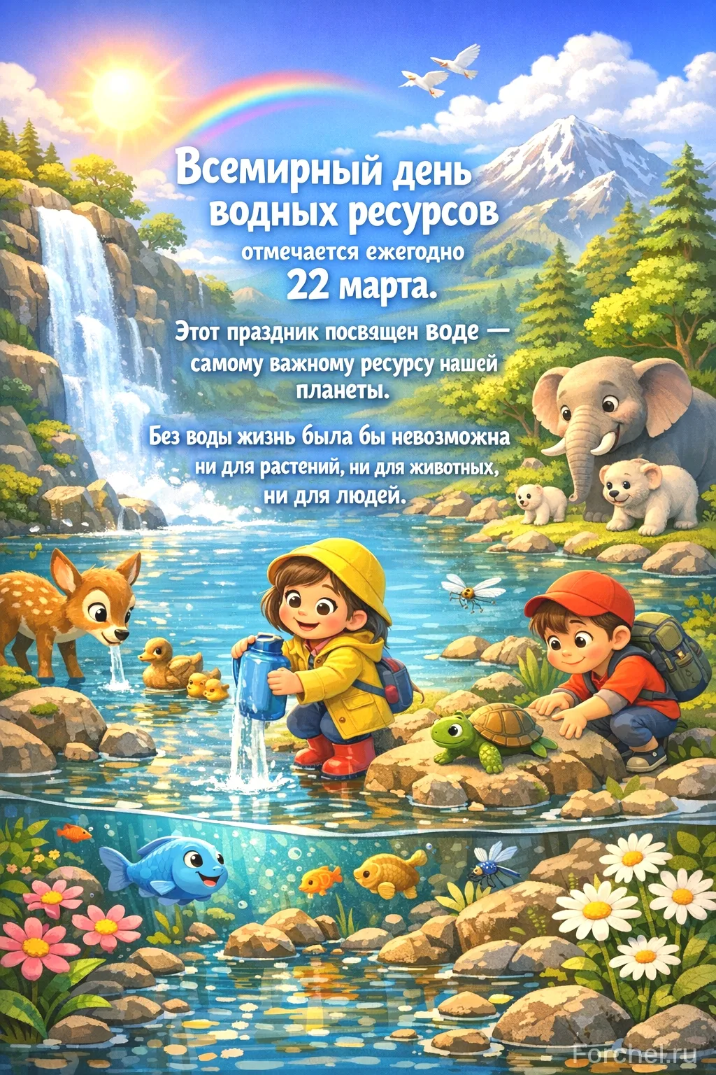 Всемирный день водных ресурсов отмечается ежегодно 22 марта. Этот праздник посвящен вод...