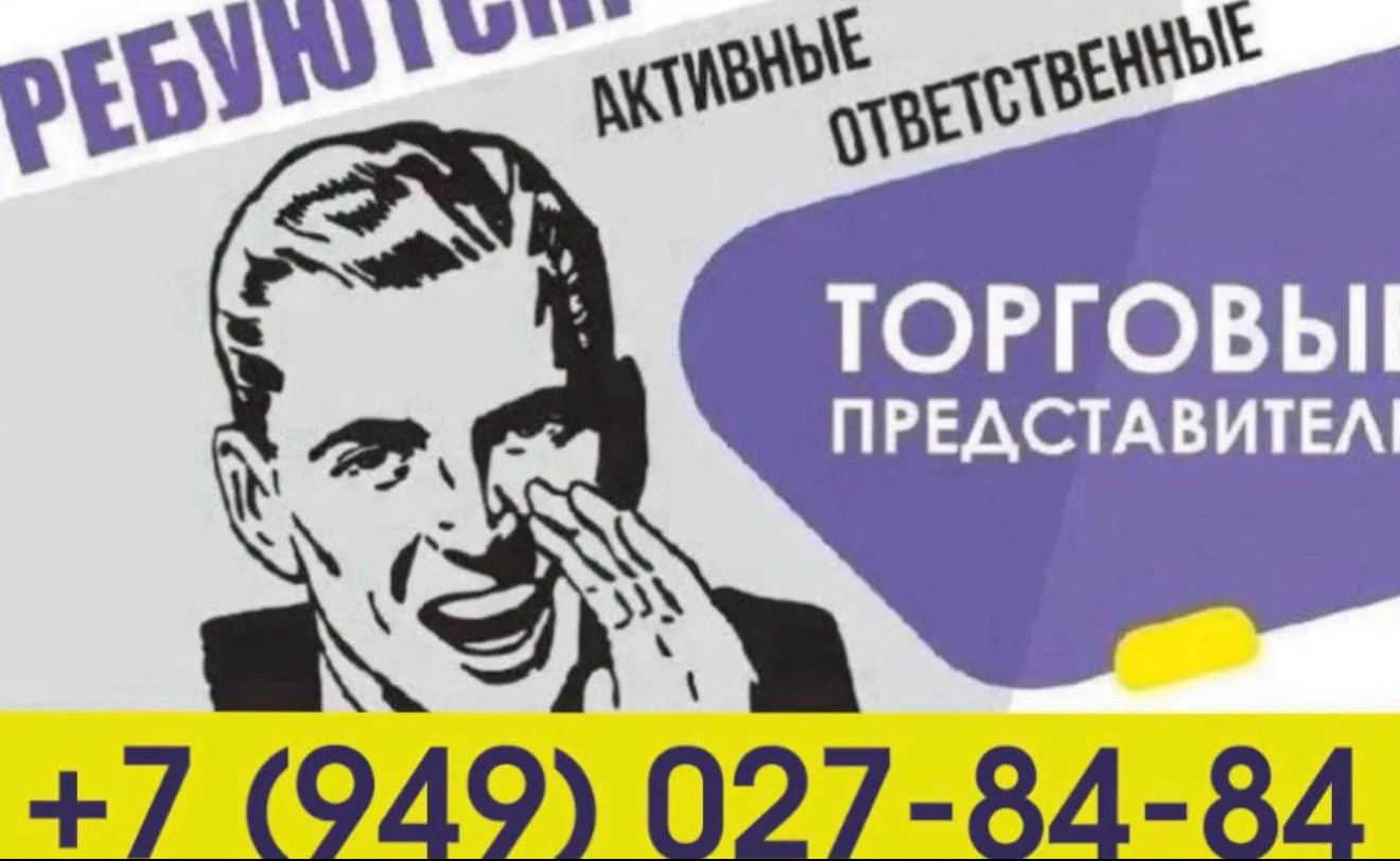 ❗Требуется: Торговый представитель (пиво, снеки, вода)

🔻Обязанности**:
- Продажа пива, снеков и во