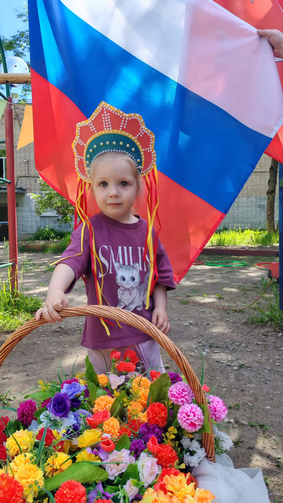 #кокошник сделала мама Щербакова Миши