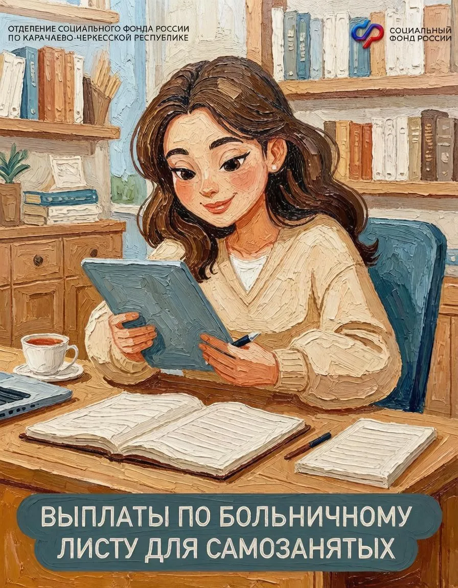 Как самозанятому жителю Карачаево-Черкесской Республики оформить оплачиваемый больничный❓