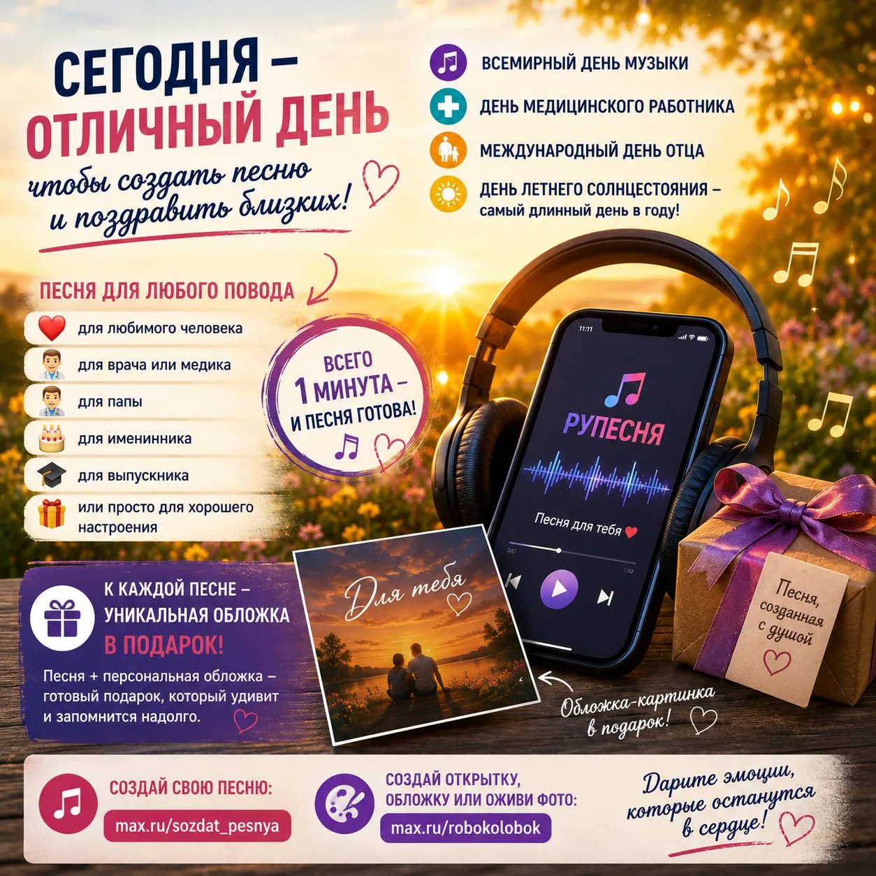 🎶 Сегодня — Всемирный день музыки!