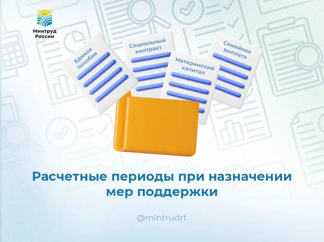 За какой период учитывают доходы при назначении мер поддержки?