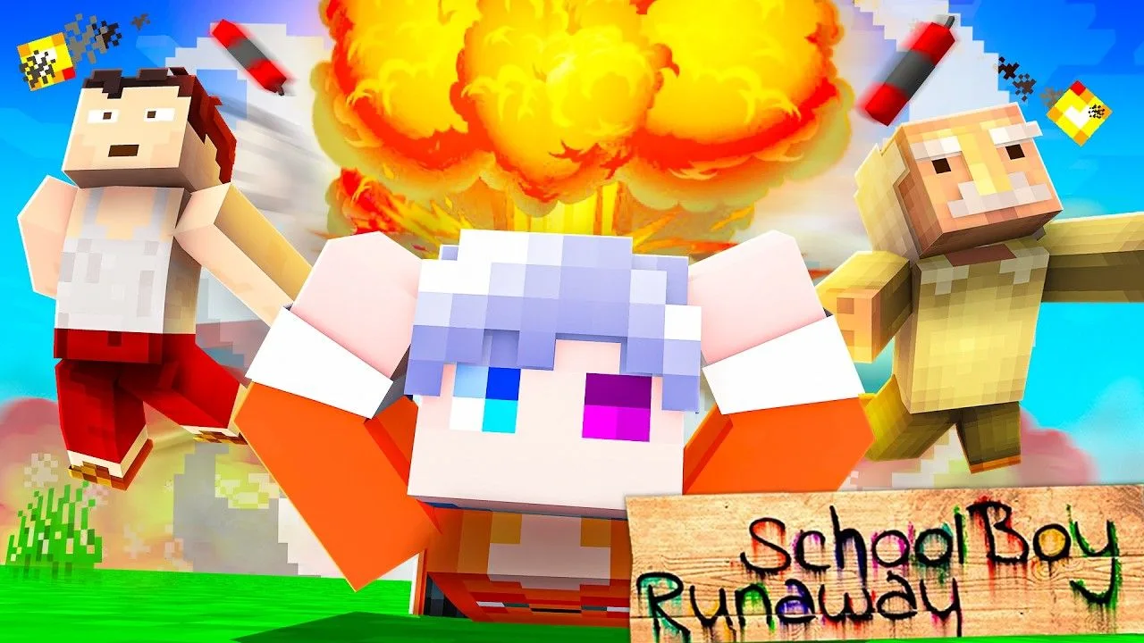 🍿 Майнкрафт но КАК ДОСТАТЬ ЗЛЫХ РОДИТЕЛЕЙ в Schoolboy Runaway!