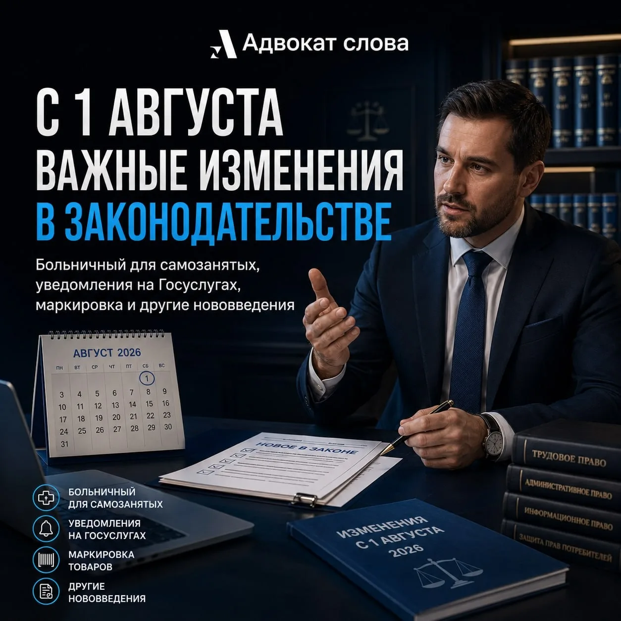 🔥 С 1 августа изменятся правила для самозанятых, бизнеса и владельцев аккаунтов на Гос...