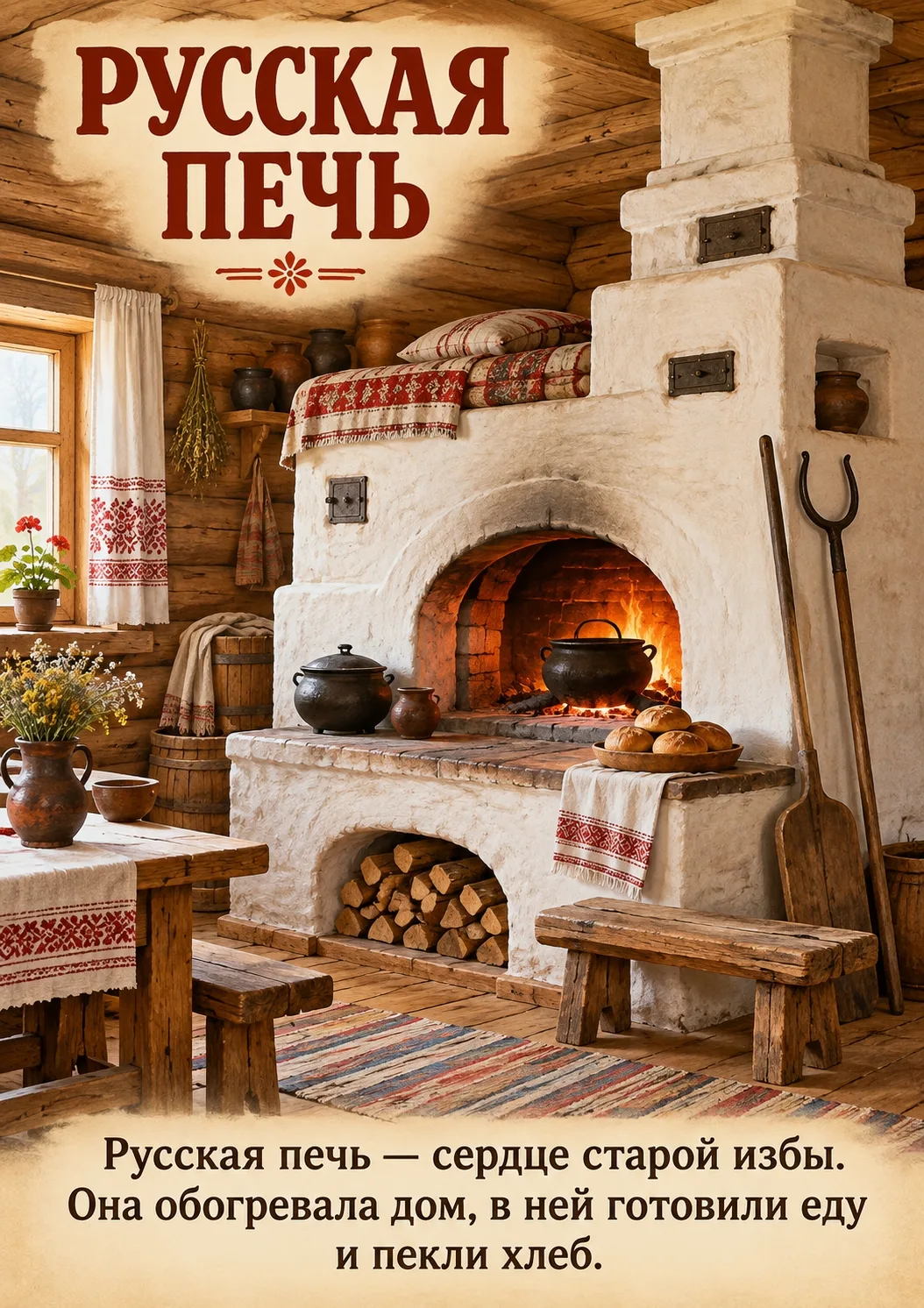 РУССКАЯ ПЕЧЬ — СЕРДЦЕ ИЗБЫ 🔥