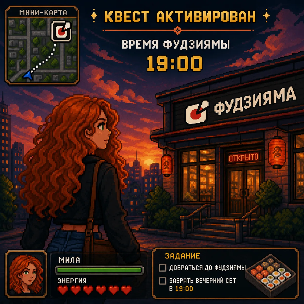 Ежедневный квест «Время Фудзиямы» активирован
