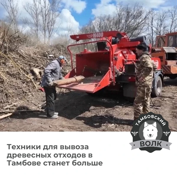 🚛 В Тамбове увеличат число техники для вывоза древесных отходов