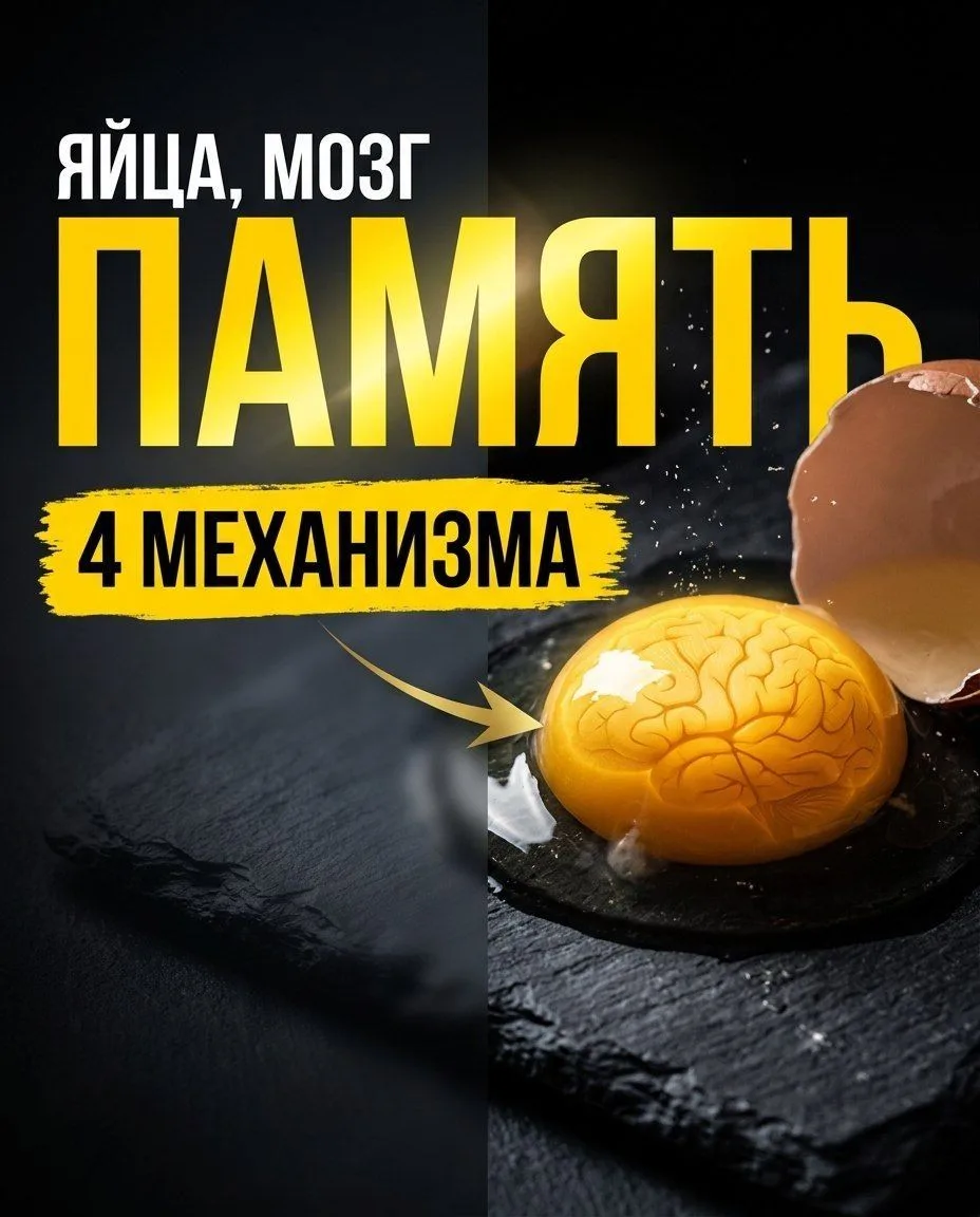 Не холином единым: четыре механизма, через которые яйцо бережёт память. Спонсор исследо...